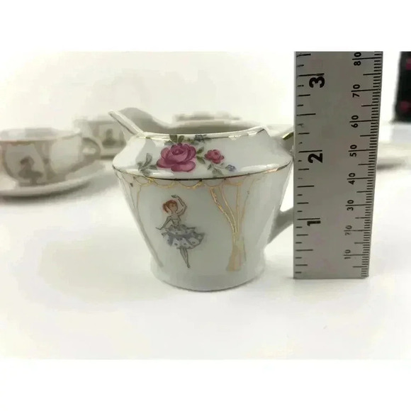 VTG Lot of 17 Child's Tea Set Japan Lady Ballerina Tea Set General IND NY - Picture 3 of 14